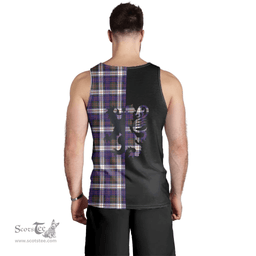 Scottish MacDonald Dress Modern Clan Tartan Men Tank Top - Lion Rampant Style Scottish Plaid Tartan Plaid