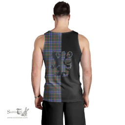 Scottish Ogilvie Hunting Modern Clan Tartan Men Tank Top - Lion Rampant Style Scottish Plaid Tartan Plaid