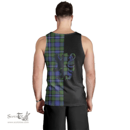Scottish Robertson Hunting Modern Clan Tartan Men Tank Top - Lion Rampant Style Scottish Plaid Tartan Plaid