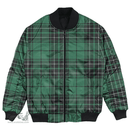 Scottish MacLean Hunting Ancient Clan Tartan Bomber Jacket - Classic Scottish Plaid Tartan Plaid