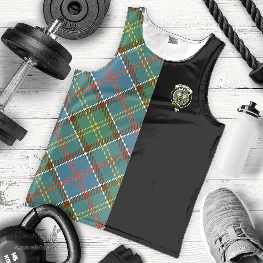 Scottish Whitelaw Clan Tartan Men Tank Top - Half of Me Style Scottish Plaid Tartan Plaid