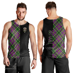 Scottish Taylor Clan Tartan Men Tank Top - Half of Me Style Scottish Plaid Tartan Plaid