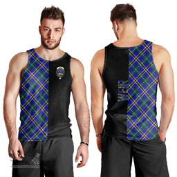 Scottish Weir Modern Clan Tartan Men Tank Top - Half of Me Style Scottish Plaid Tartan Plaid