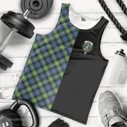 Scottish Watson Ancient Clan Tartan Men Tank Top - Half of Me Style Scottish Plaid Tartan Plaid