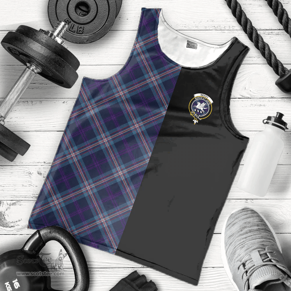 Scottish Nevoy Clan Tartan Men Tank Top - Half of Me Style Scottish Plaid Tartan Plaid