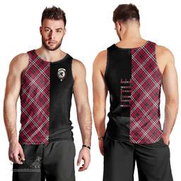 Scottish Little Clan Tartan Men Tank Top - Half of Me Style Scottish Plaid Tartan Plaid