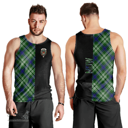 Scottish Mow Clan Tartan Men Tank Top - Half of Me Style Scottish Plaid Tartan Plaid