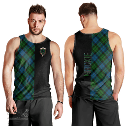 Scottish MacKie Clan Tartan Men Tank Top - Half of Me Style Scottish Plaid Tartan Plaid