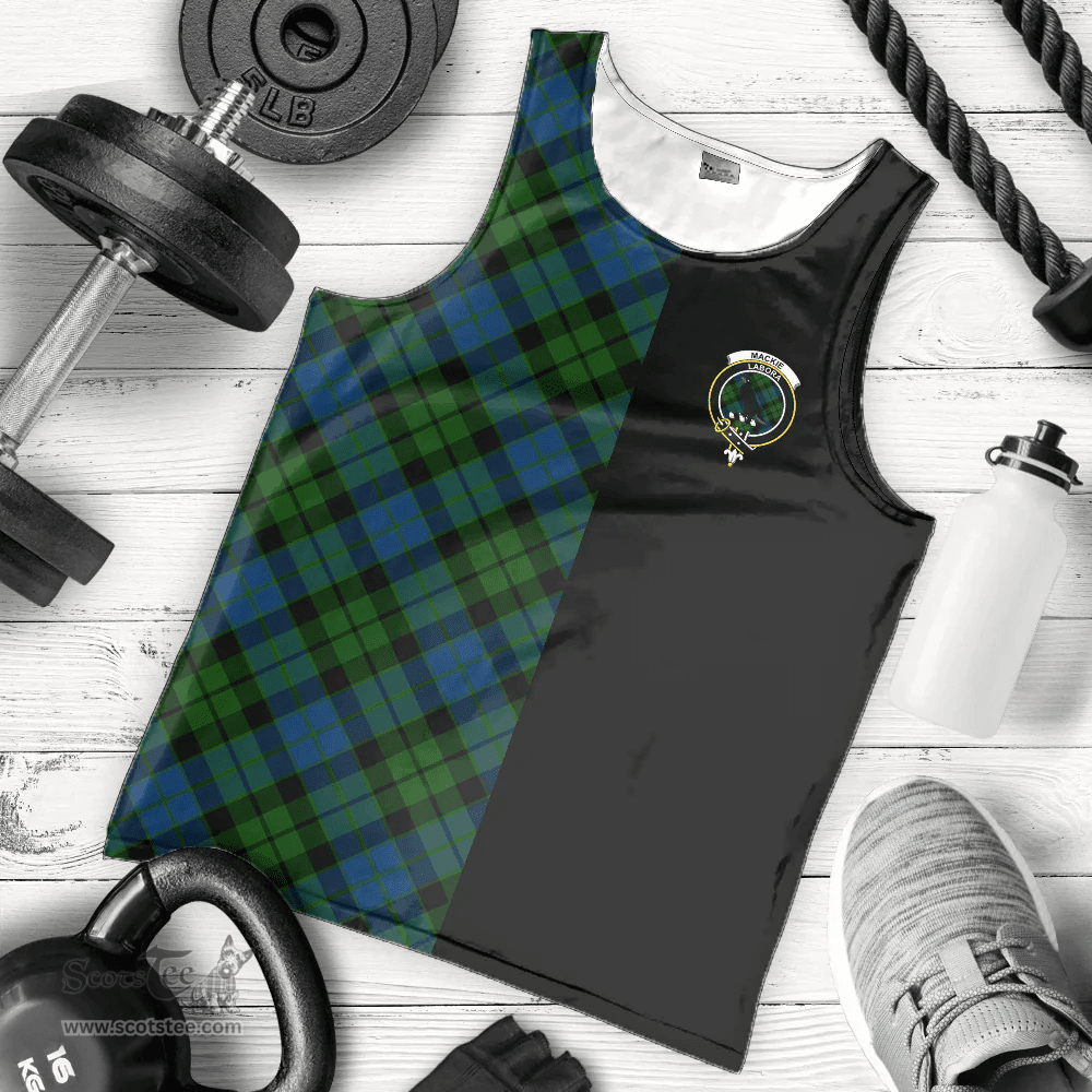 Scottish MacKie Clan Tartan Men Tank Top - Half of Me Style Scottish Plaid Tartan Plaid