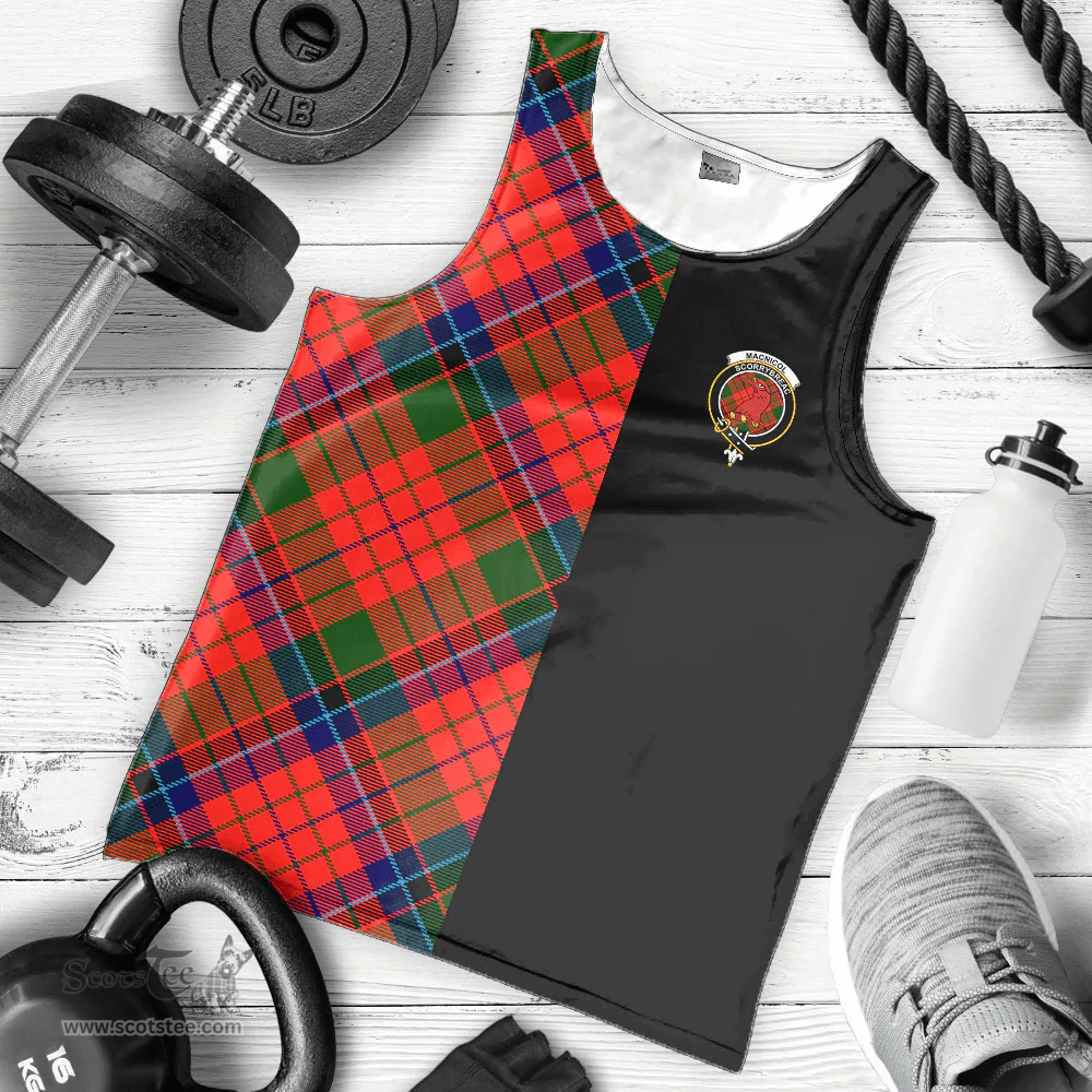 Scottish MacNicol of Scorrybreac Clan Tartan Men Tank Top - Half of Me Style Scottish Plaid Tartan Plaid