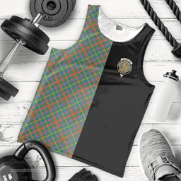 Scottish MacKintosh Hunting Ancient Clan Tartan Men Tank Top - Half of Me Style Scottish Plaid Tartan Plaid