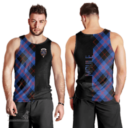 Scottish Maule Clan Tartan Men Tank Top - Half of Me Style Scottish Plaid Tartan Plaid