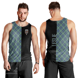 Scottish Leslie Hunting Ancient Clan Tartan Men Tank Top - Half of Me Style Scottish Plaid Tartan Plaid