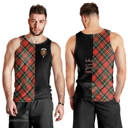 Scottish Lyle Clan Tartan Men Tank Top - Half of Me Style Scottish Plaid Tartan Plaid