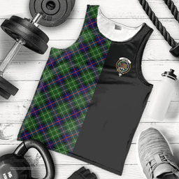 Scottish Leslie Hunting Clan Tartan Men Tank Top - Half of Me Style Scottish Plaid Tartan Plaid