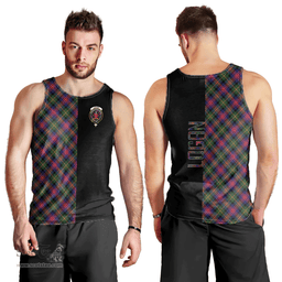 Scottish Logan Modern Clan Tartan Men Tank Top - Half of Me Style Scottish Plaid Tartan Plaid