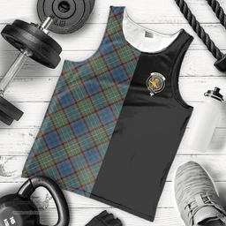 Scottish Nicolson Hunting Ancient Clan Tartan Men Tank Top - Half of Me Style Scottish Plaid Tartan Plaid