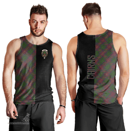 Scottish Cairns Clan Tartan Men Tank Top - Half of Me Style Scottish Plaid Tartan Plaid