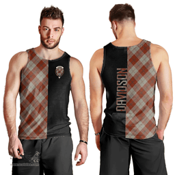 Scottish Davidson Dress Dancers Clan Tartan Men Tank Top - Half of Me Style Scottish Plaid Tartan Plaid
