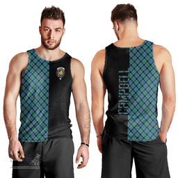 Scottish Campbell of Cawdor Ancient Clan Tartan Men Tank Top - Half of Me Style Scottish Plaid Tartan Plaid