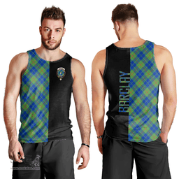 Scottish Barclay Hunting Ancient Clan Tartan Men Tank Top - Half of Me Style Scottish Plaid Tartan Plaid