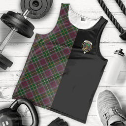 Scottish Crosbie Clan Tartan Men Tank Top - Half of Me Style Scottish Plaid Tartan Plaid