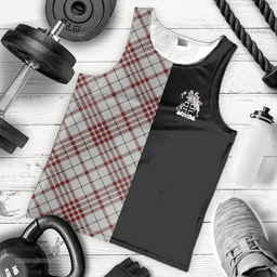 Scottish Clayton Clan Tartan Men Tank Top - Half of Me Style Scottish Plaid Tartan Plaid
