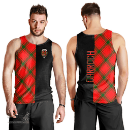 Scottish Darroch Clan Tartan Men Tank Top - Half of Me Style Scottish Plaid Tartan Plaid