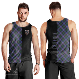 Scottish Guthrie Modern Clan Tartan Men Tank Top - Half of Me Style Scottish Plaid Tartan Plaid