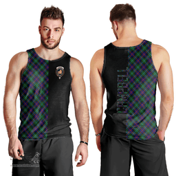 Scottish Campbell of Cawdor Modern Clan Tartan Men Tank Top - Half of Me Style Scottish Plaid Tartan Plaid