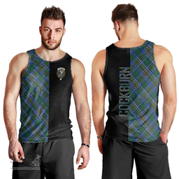 Scottish Cockburn Ancient Clan Tartan Men Tank Top - Half of Me Style Scottish Plaid Tartan Plaid