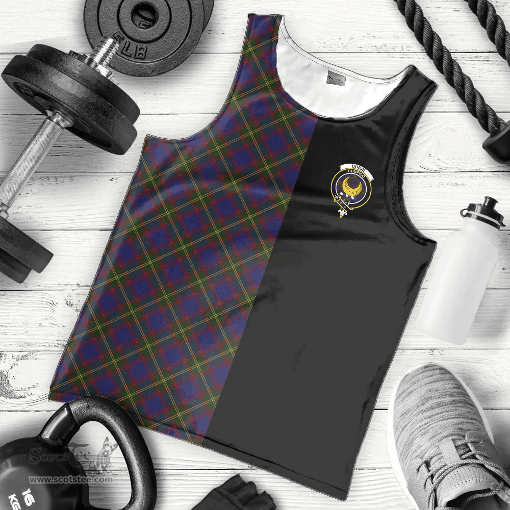 Scottish Durie Clan Tartan Men Tank Top - Half of Me Style Scottish Plaid Tartan Plaid