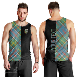 Scottish Whitelaw Clan Tartan Men Tank Top - Half of Me Style - Custom Your Text Scottish Plaid Tartan Plaid