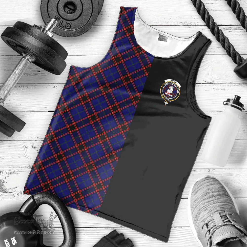 Scottish Home Modern Clan Tartan Men Tank Top - Half of Me Style Scottish Plaid Tartan Plaid