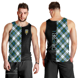 Scottish Campbell Dress Clan Tartan Men Tank Top - Half of Me Style Scottish Plaid Tartan Plaid