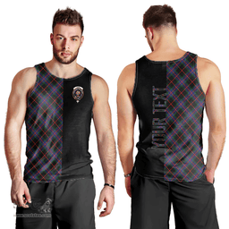 Scottish Nairn Clan Tartan Men Tank Top - Half of Me Style - Custom Your Text Scottish Plaid Tartan Plaid