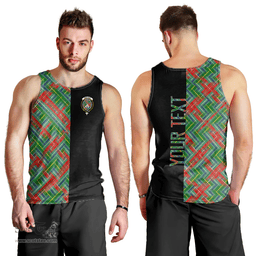 Scottish Muirhead Clan Tartan Men Tank Top - Half of Me Style - Custom Your Text Scottish Plaid Tartan Plaid