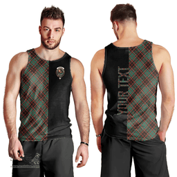 Scottish Buchan Ancient Clan Tartan Men Tank Top - Half of Me Style - Custom Your Text Scottish Plaid Tartan Plaid