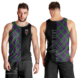 Scottish Armstrong Modern Clan Tartan Men Tank Top - Half of Me Style - Custom Your Text Scottish Plaid Tartan Plaid