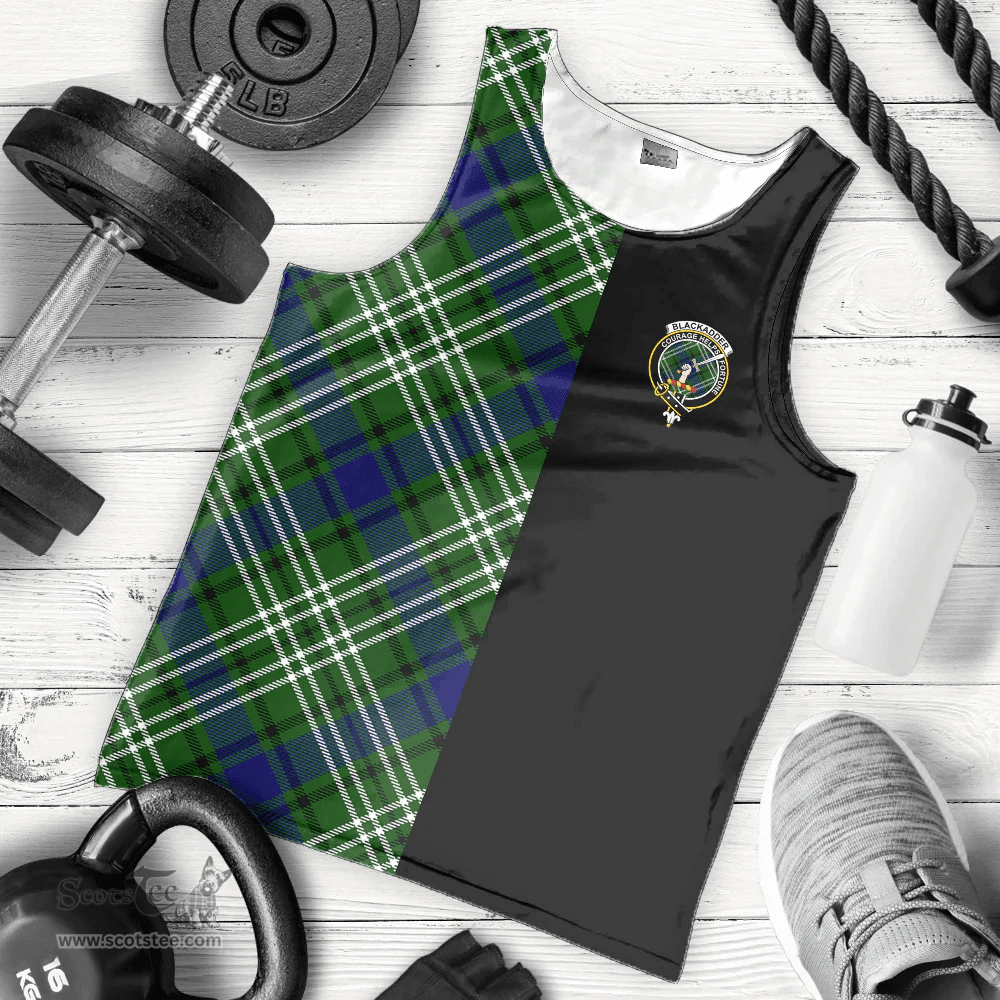 Scottish Blackadder Clan Tartan Men Tank Top - Half of Me Style - Custom Your Text Scottish Plaid Tartan Plaid