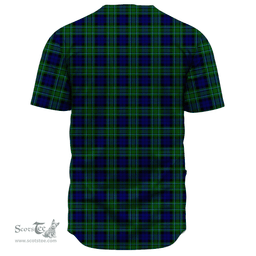 Scottish MacCallum Modern Clan Tartan Baseball Jersey - Classic Scottish Plaid Tartan Plaid