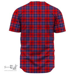 Scottish Wishart Dress Clan Tartan Baseball Jersey - Classic Scottish Plaid Tartan Plaid