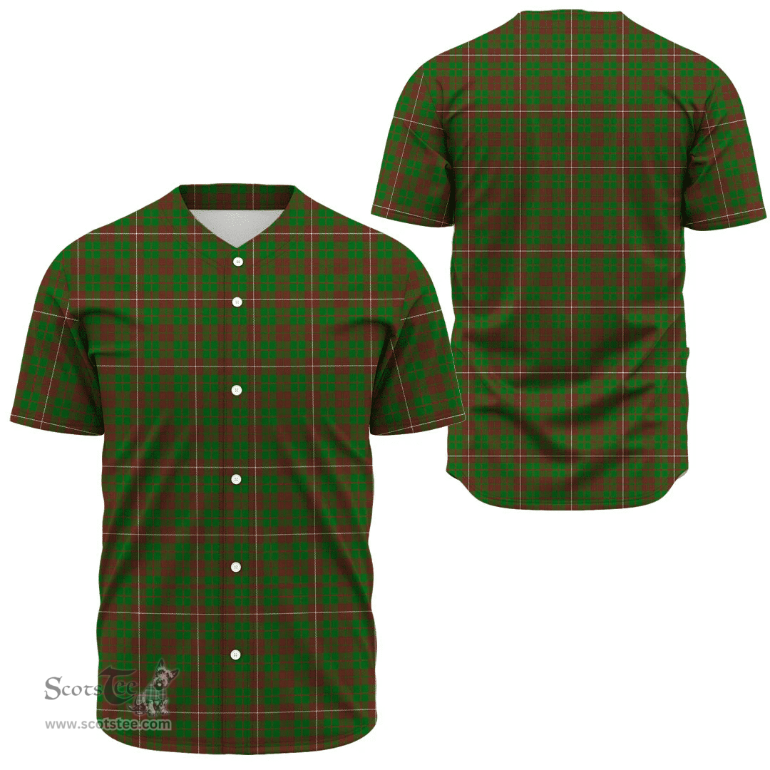 Scottish MacKinnon Hunting Modern Clan Tartan Baseball Jersey - Classic Scottish Plaid Tartan Plaid