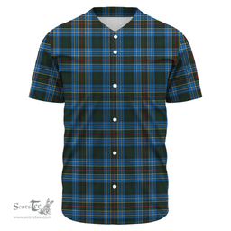 Scottish Cockburn Modern Clan Tartan Baseball Jersey - Classic Scottish Plaid Tartan Plaid
