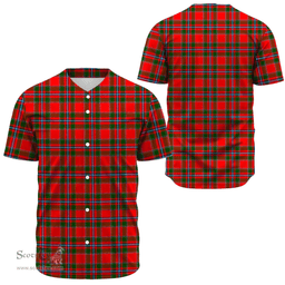 Scottish Perthshire District Clan Tartan Baseball Jersey - Classic Scottish Plaid Tartan Plaid