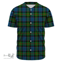 Scottish Newlands of Lauriston Clan Tartan Baseball Jersey - Classic Scottish Plaid Tartan Plaid