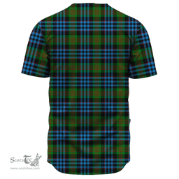 Scottish Newlands of Lauriston Clan Tartan Baseball Jersey - Classic Scottish Plaid Tartan Plaid
