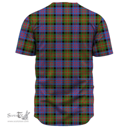 Scottish Carnegie Ancient Clan Tartan Baseball Jersey - Classic Scottish Plaid Tartan Plaid