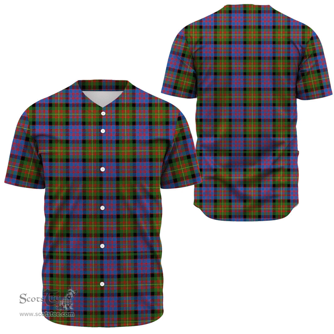 Scottish Carnegie Ancient Clan Tartan Baseball Jersey - Classic Scottish Plaid Tartan Plaid