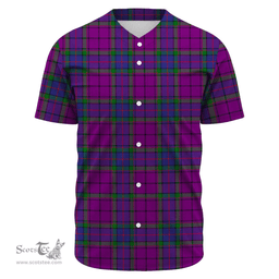 Scottish Wardlaw Modern Clan Tartan Baseball Jersey - Classic Scottish Plaid Tartan Plaid